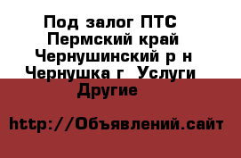 Под залог ПТС - Пермский край, Чернушинский р-н, Чернушка г. Услуги » Другие   